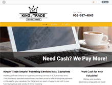Tablet Screenshot of kingoftradeinc.com